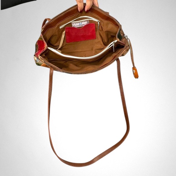 Vintage CHIARINI Floral Leather Shoulder Bag - Picture 11 of 14